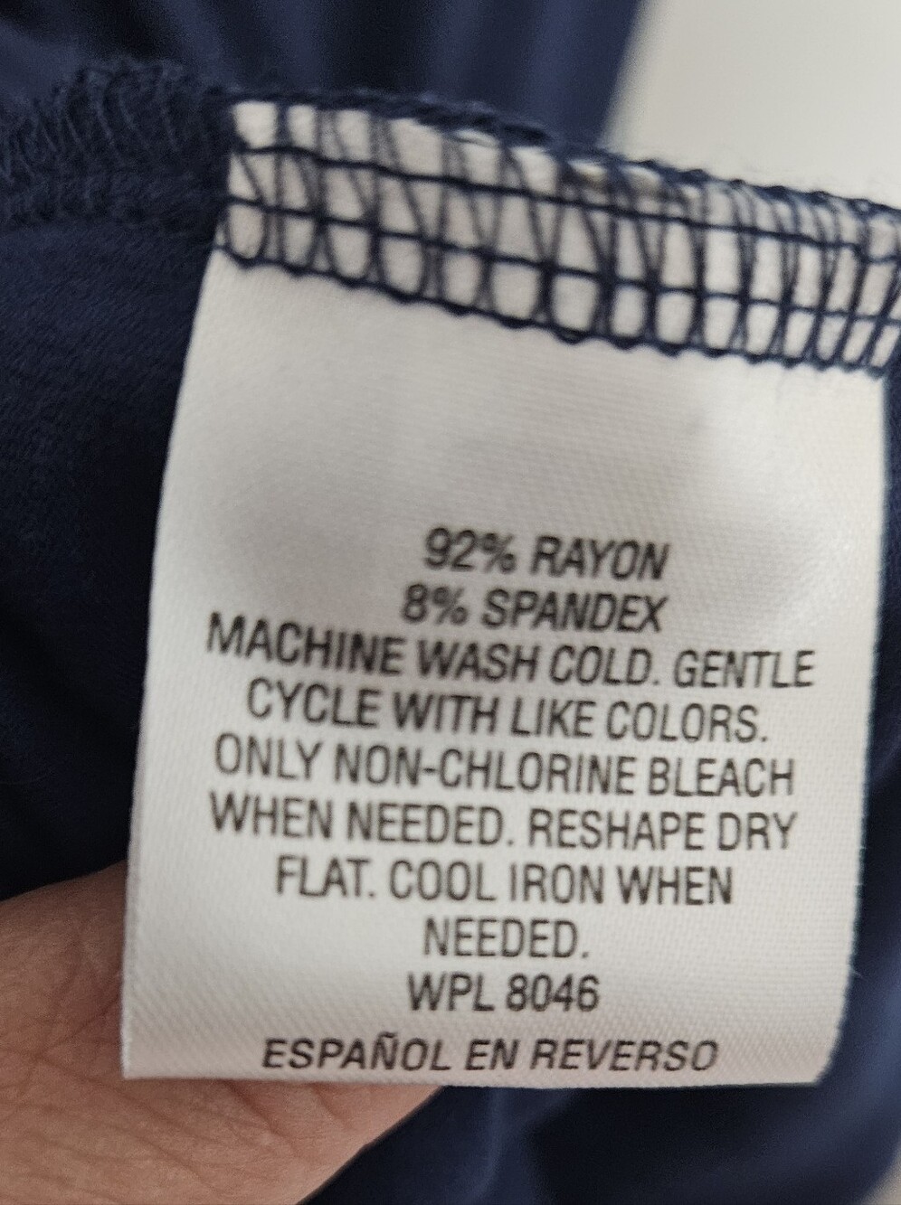 Style & Co. Navy Shell Top - Picture 4 of 7